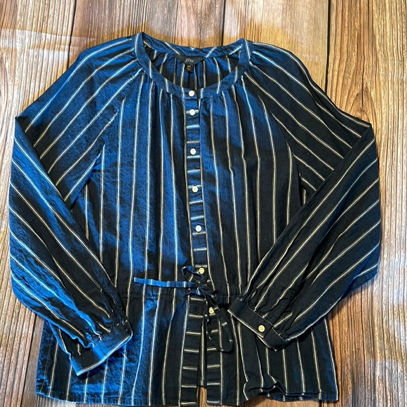 J.Crew Denim Blouse - Picture 1 of 3
